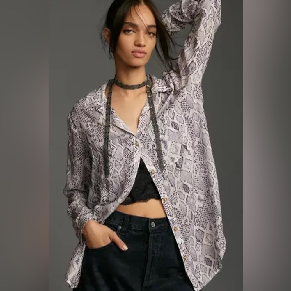 NWT THE ROMY RELAXED BUTTONDOWN SHIRT BY PILCRO (Anthropologie)